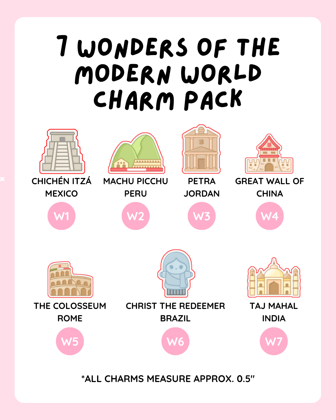 7 Wonders Shaker Charm Pack