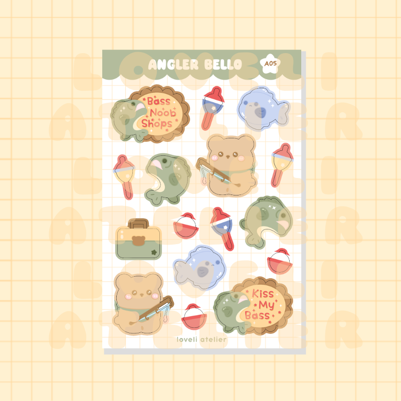Angler Bello Fishing Stickers