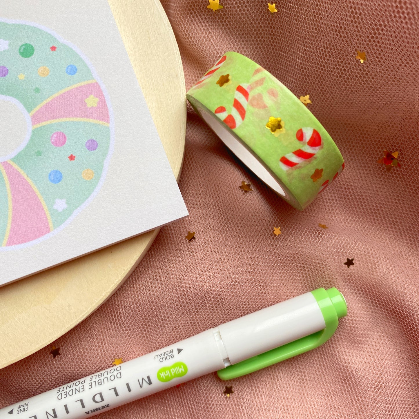 Candy Cane Foiled Washi Tape