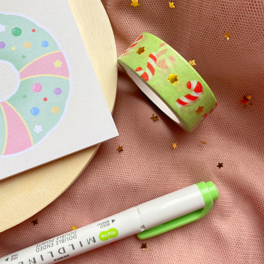 Candy Cane Foiled Washi Tape