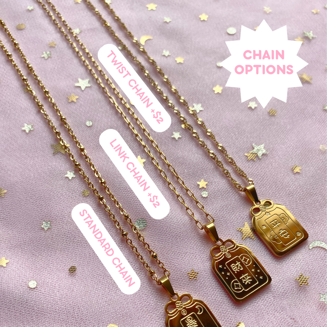 Lucky Dog Omamori Zodiac Necklace