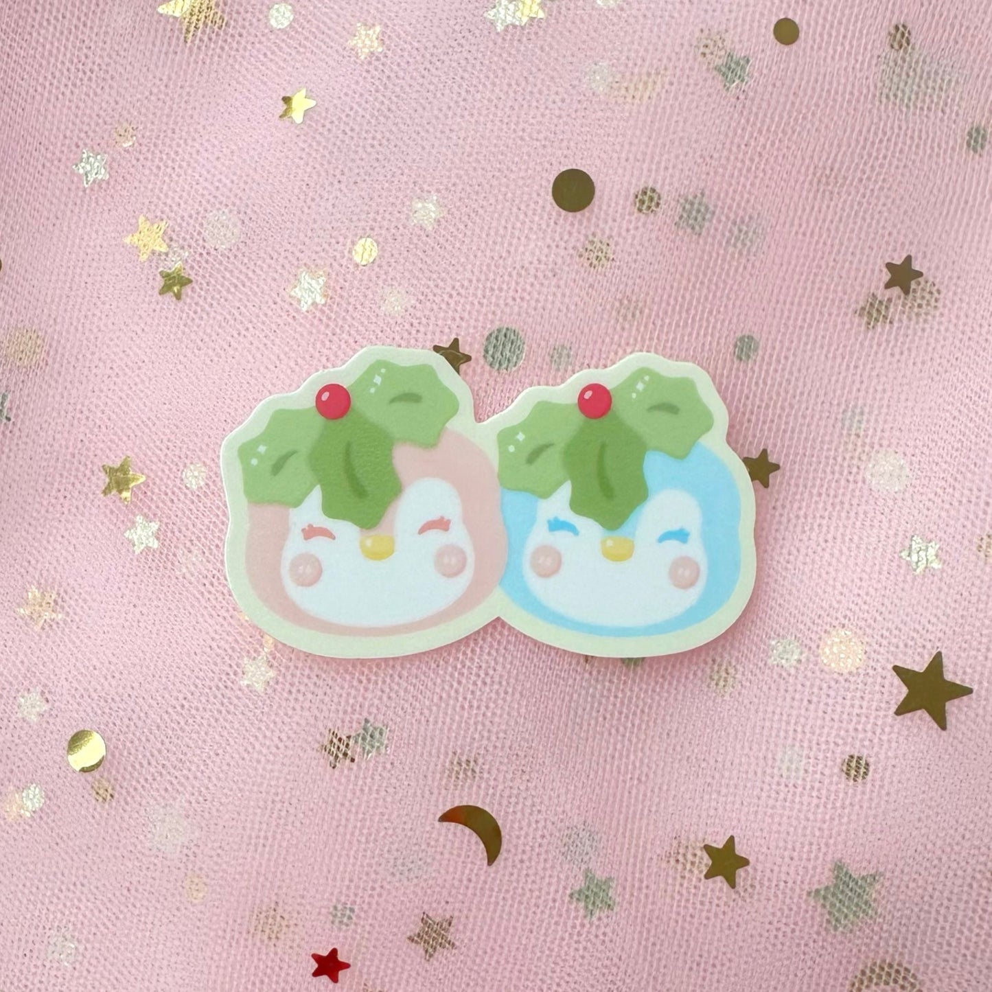 Christmas Penguins Sticker