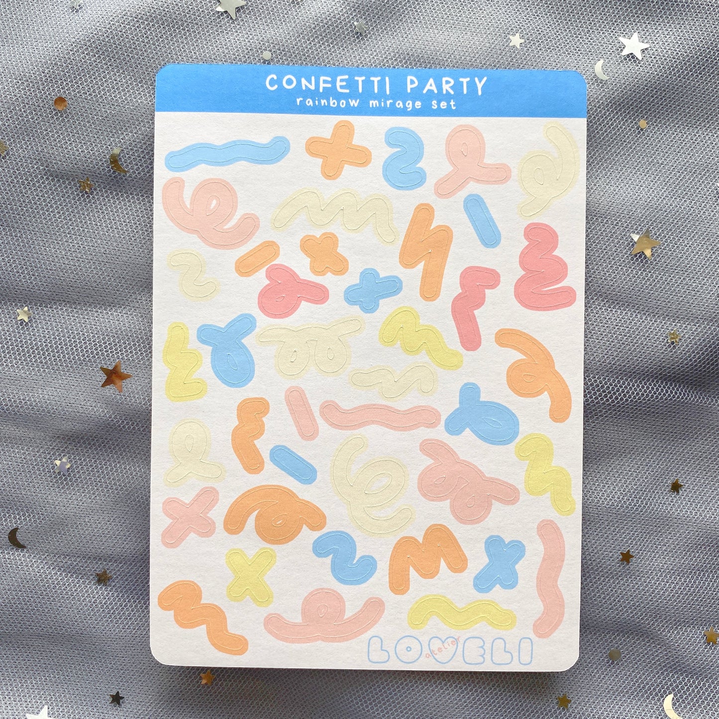 Confetti Party Deco Stickers