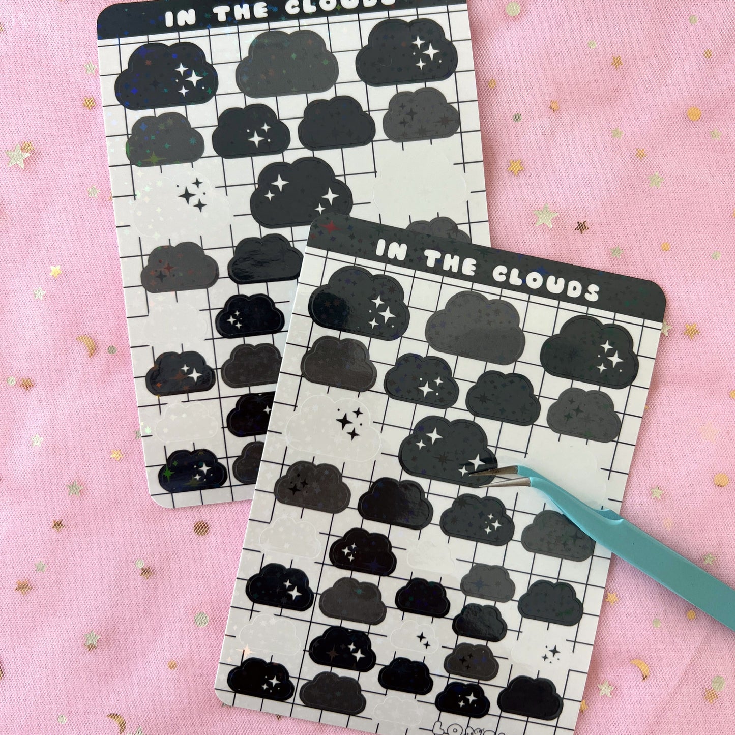 In The Clouds Holographic Stickers