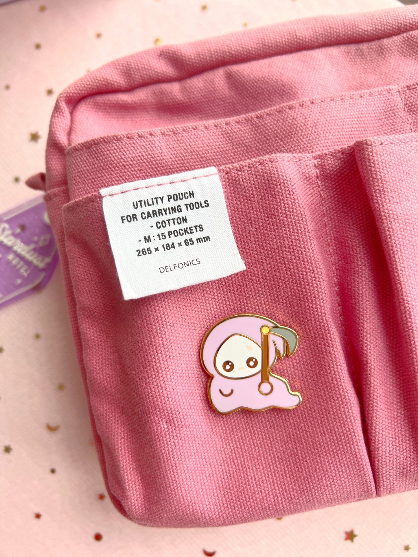 Purple Grim Reaper Pin