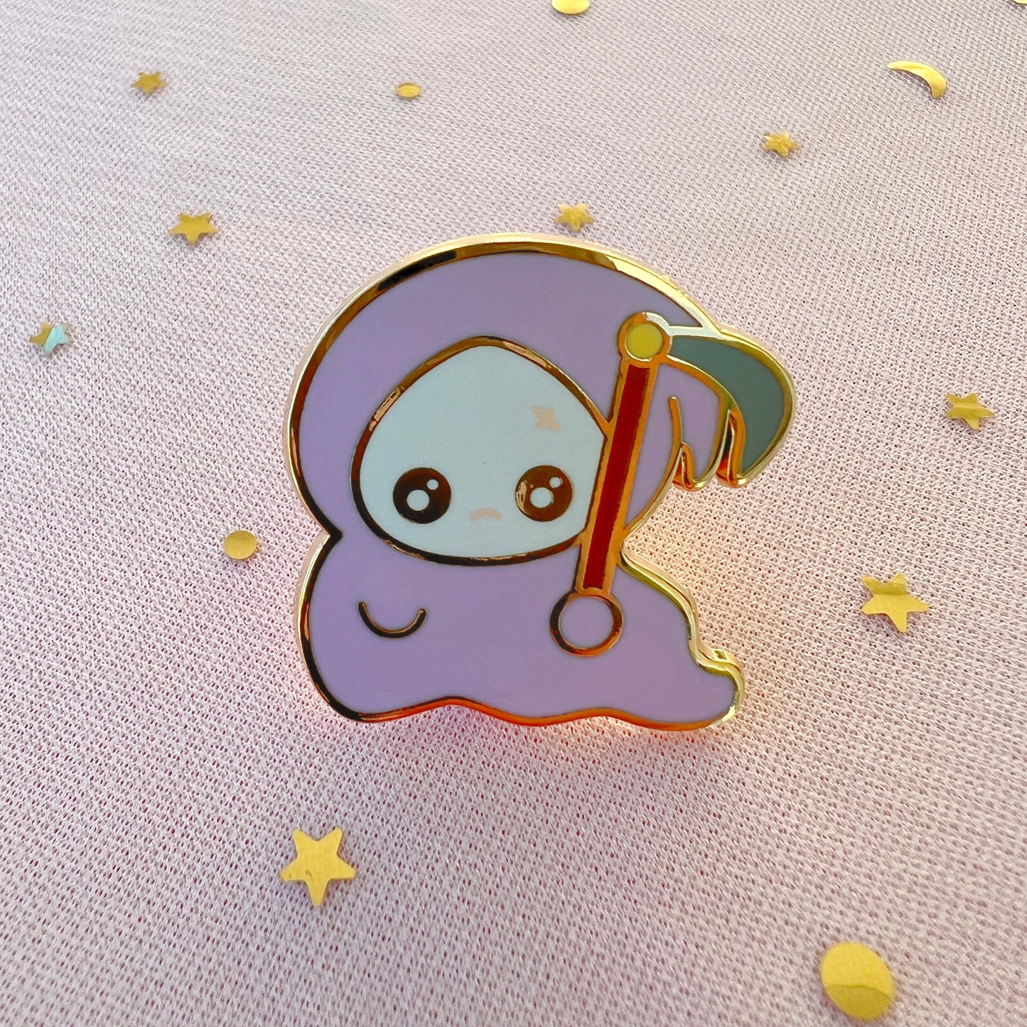 Purple Grim Reaper Pin