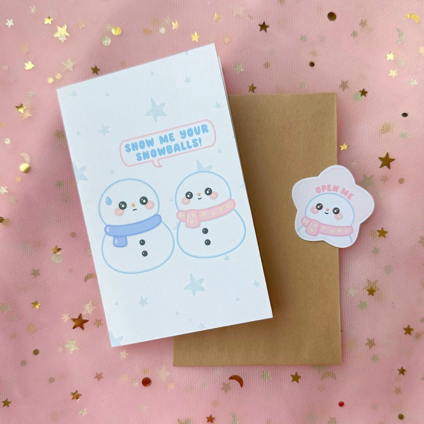 Show Me Your Snowballs Mini Holiday Card