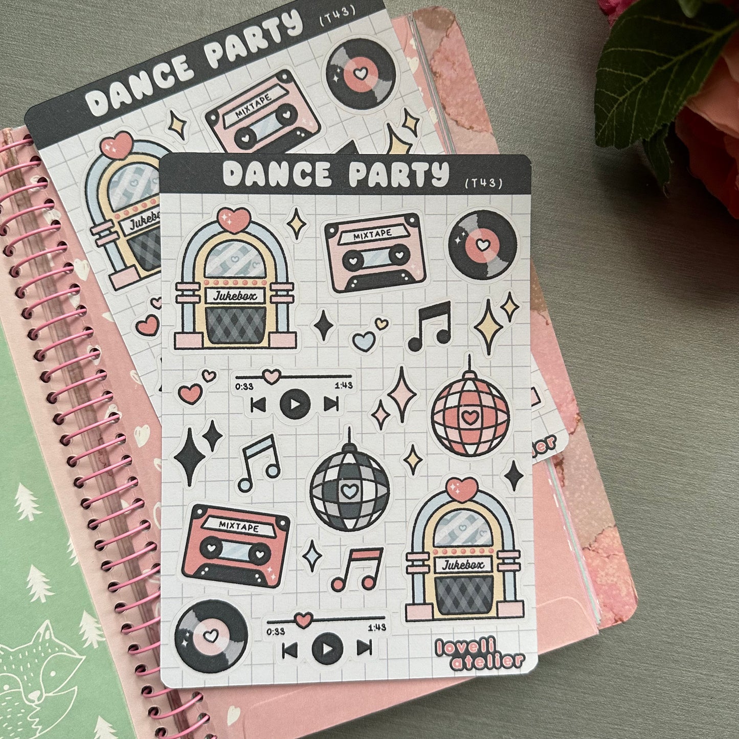 Dance Party Music Stickers