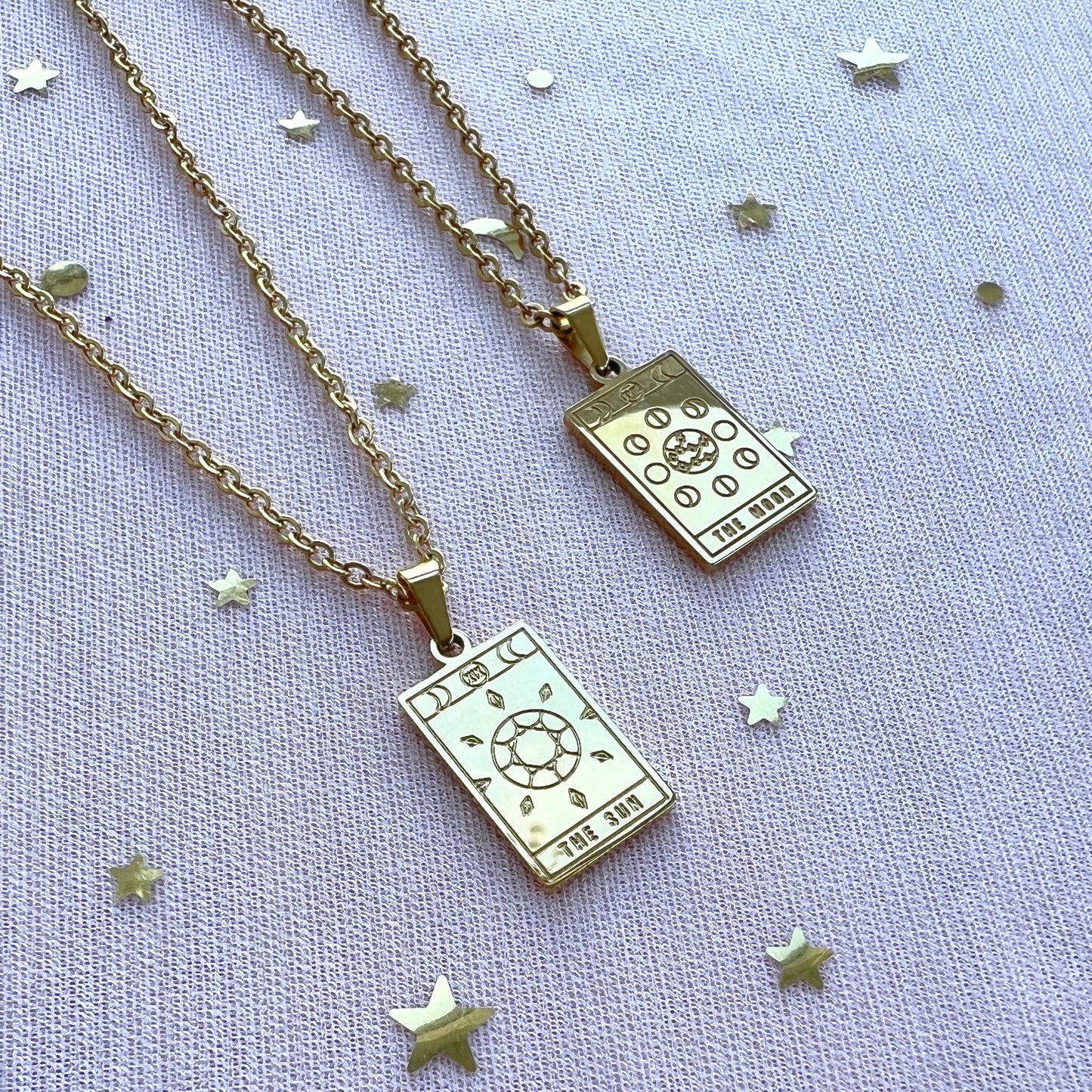 The Sun & The Moon Tarot Necklace