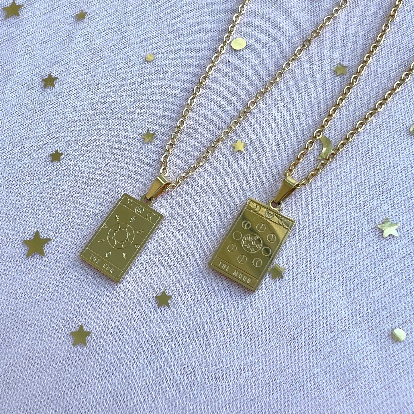The Sun & The Moon Tarot Necklace