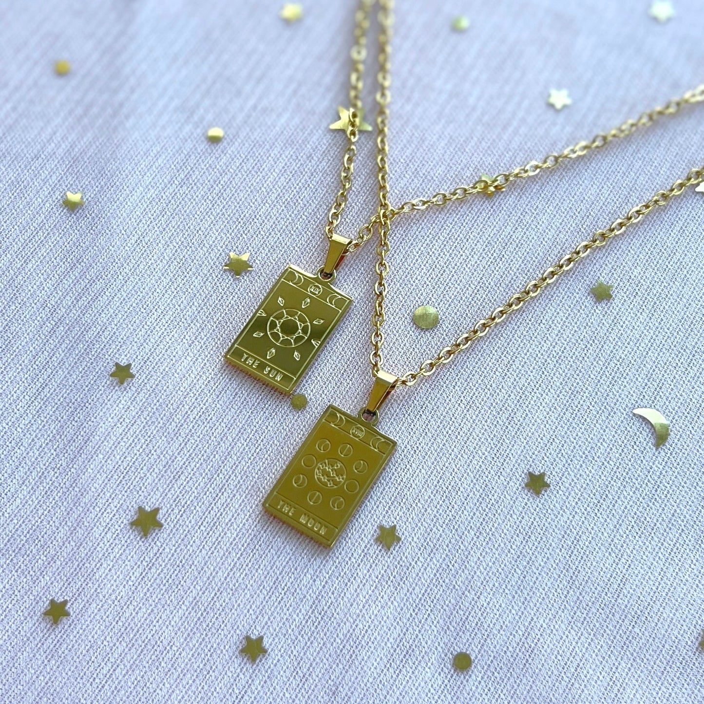 The Sun & The Moon Tarot Necklace