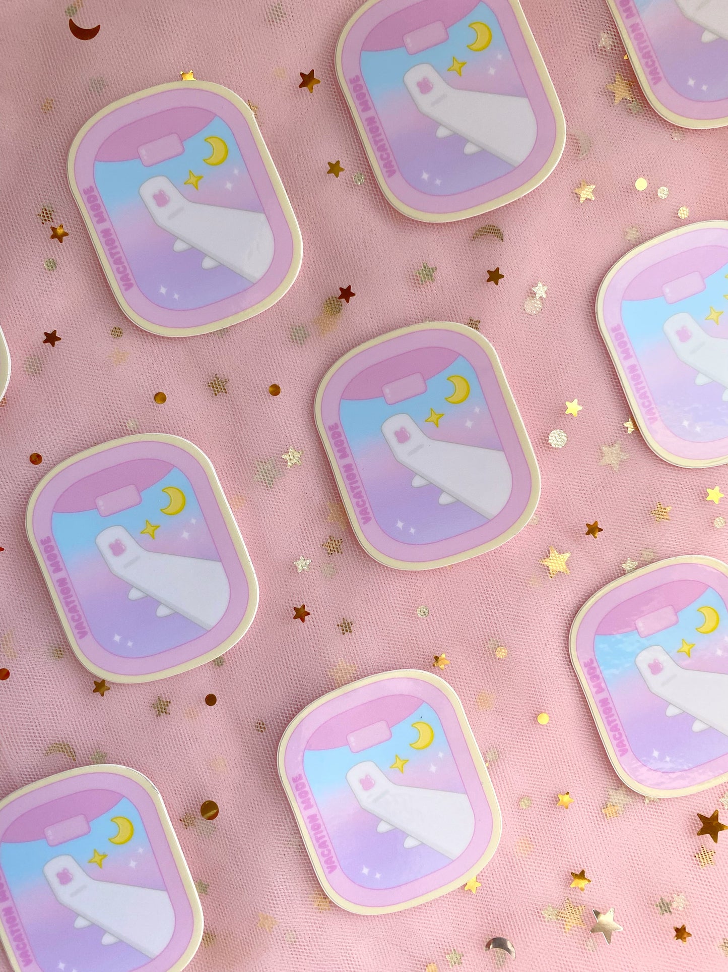 Vacation Mode Airplane Window Sticker