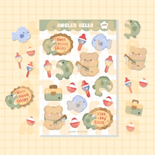 Angler Bello Fishing Stickers