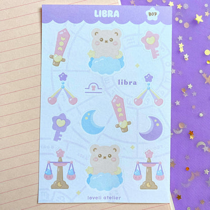 Libra Horoscope Stickers