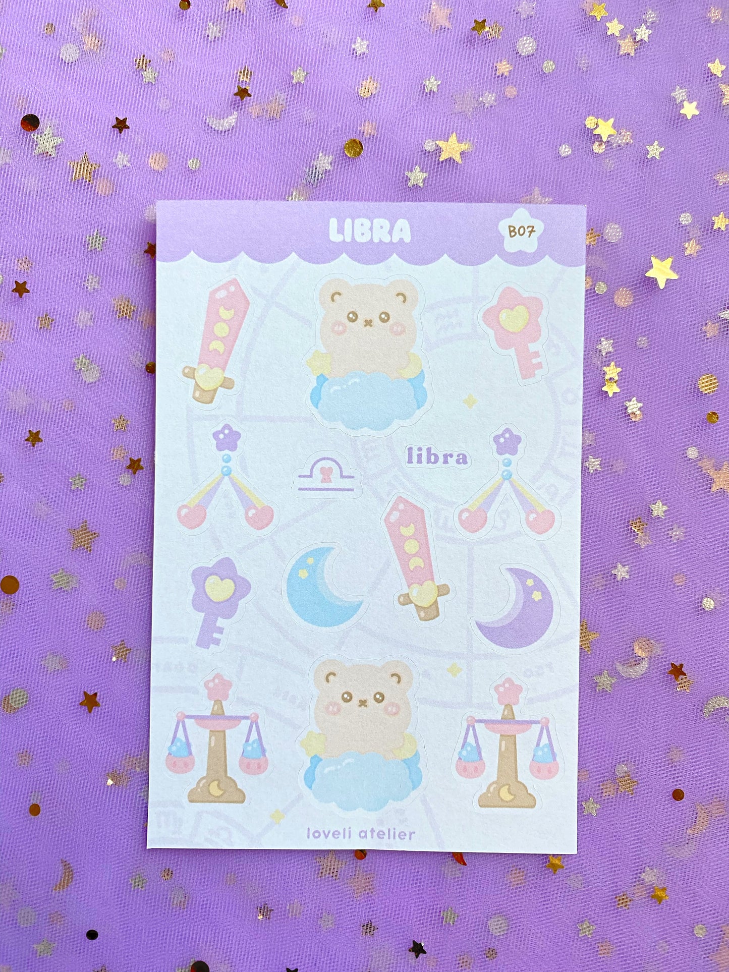 Libra Horoscope Stickers