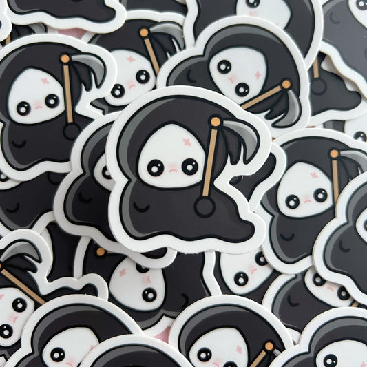 Black Grim Reaper Sticker