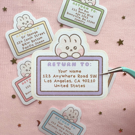 Bunny Return Address Labels
