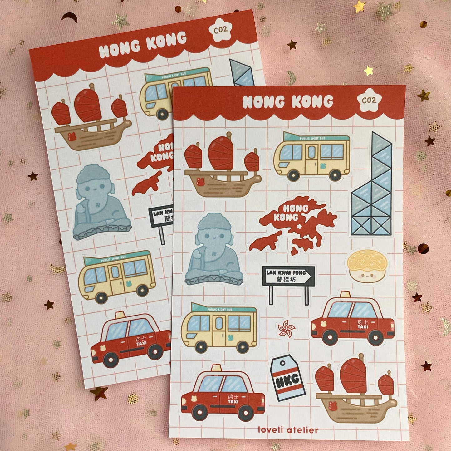 Hong Kong Travel Stickers