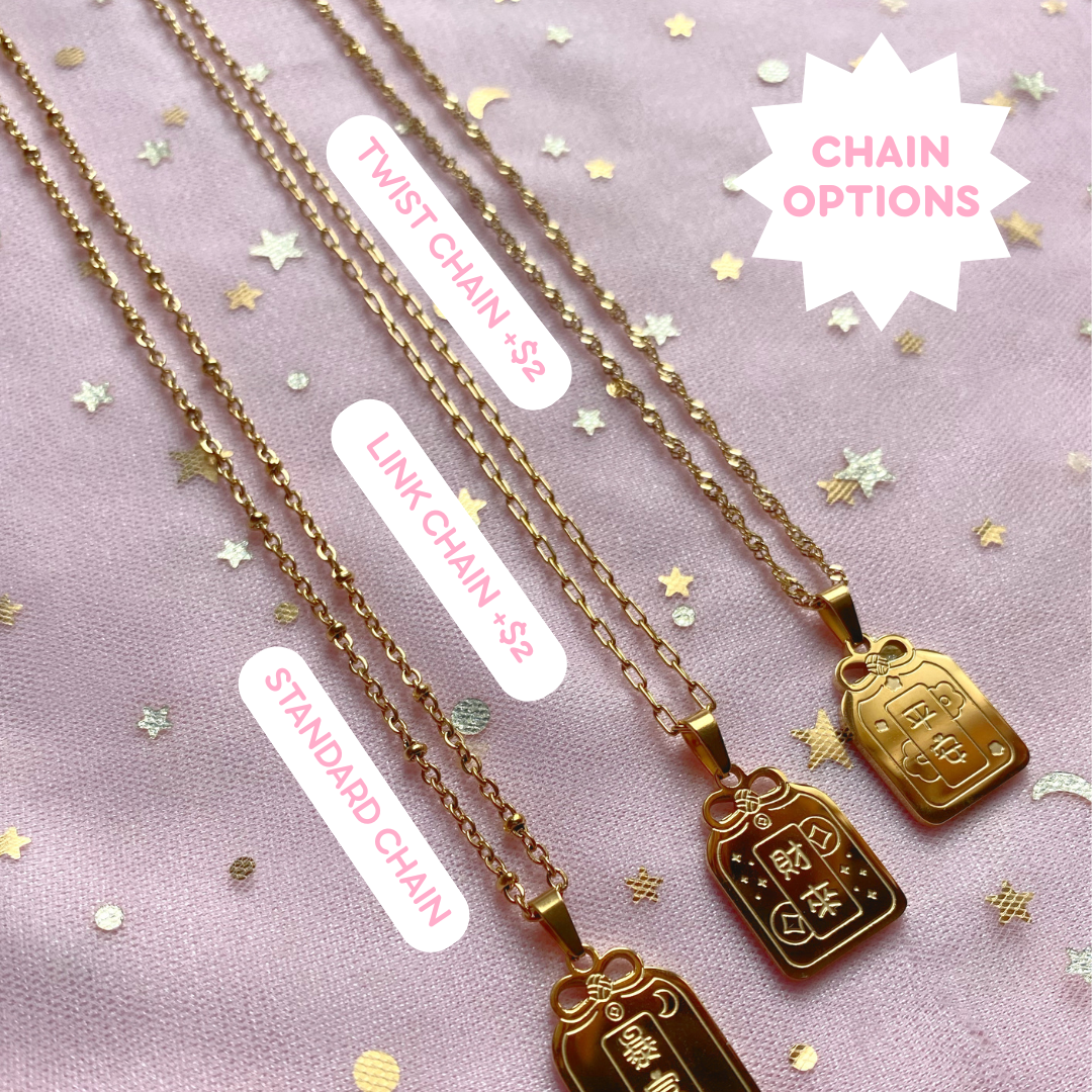 Lucky Ox Omamori Zodiac Necklace