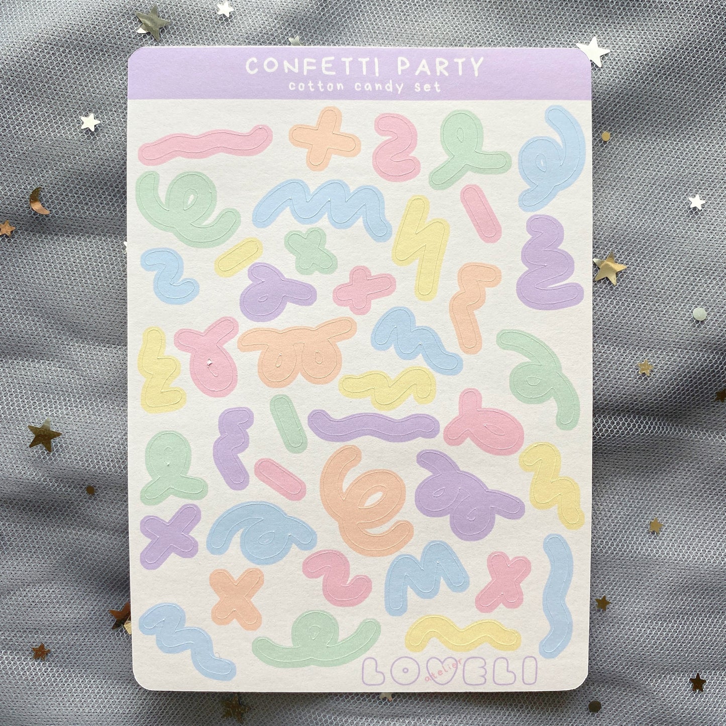 Confetti Party Deco Stickers
