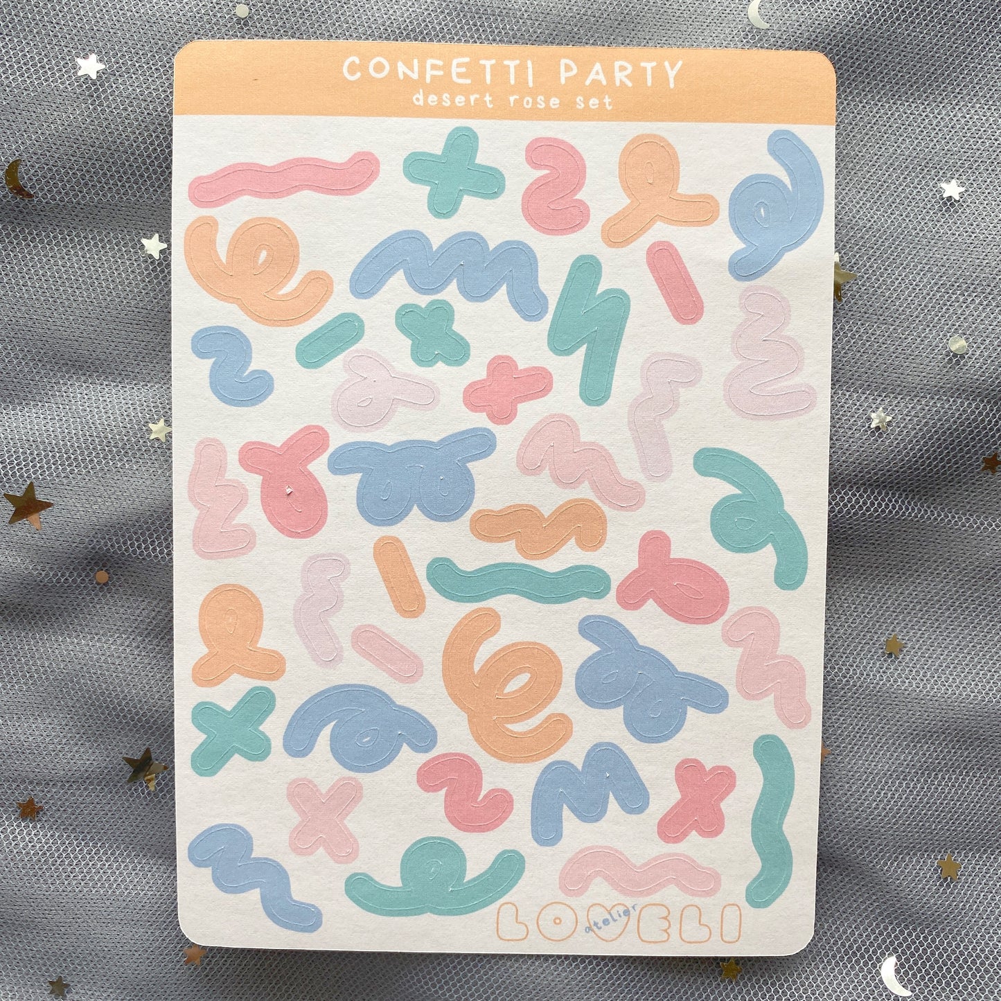 Confetti Party Deco Stickers