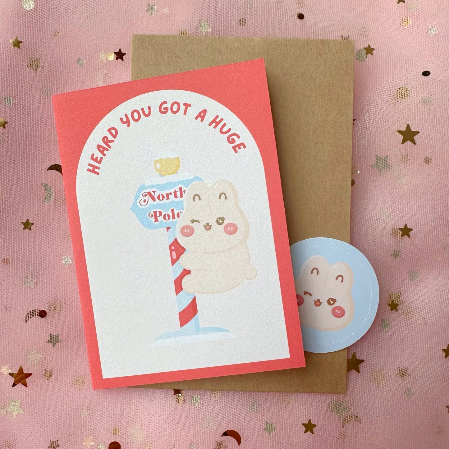 Heard You Got A Huge North Pole Mini Holiday Card