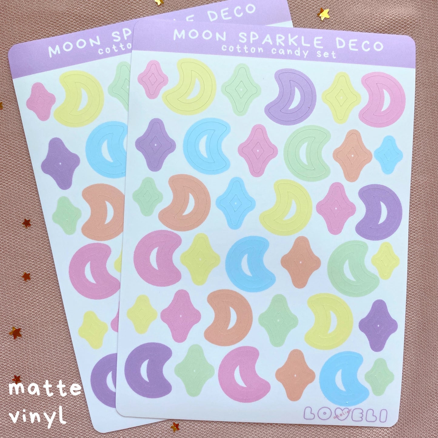Moon Sparkle Deco Stickers