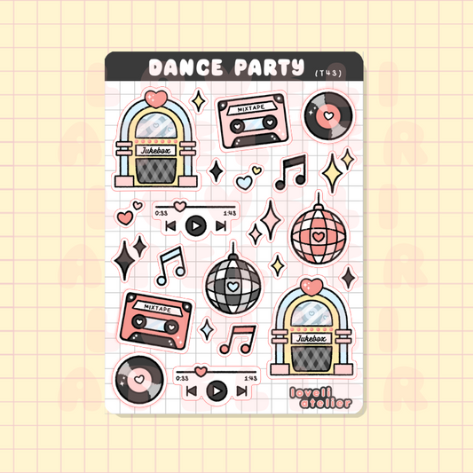 Dance Party Music Stickers