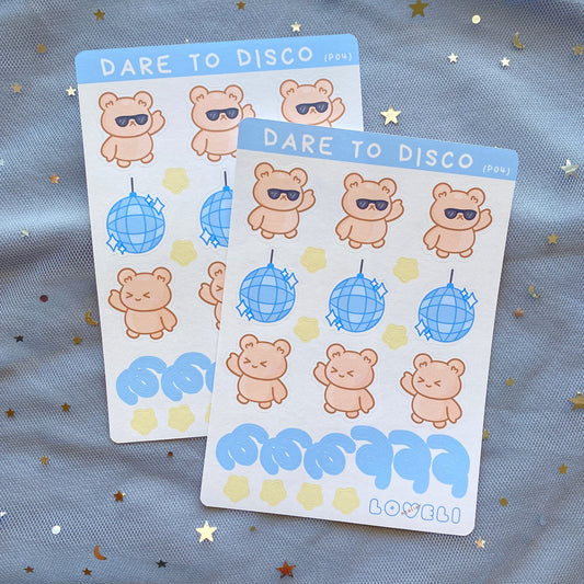 Disco Bears Stickers