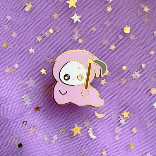 Purple Grim Reaper Pin