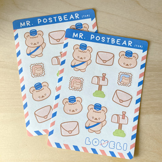 Mr. Postbear Stickers