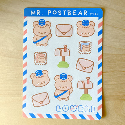 Mr. Postbear Stickers