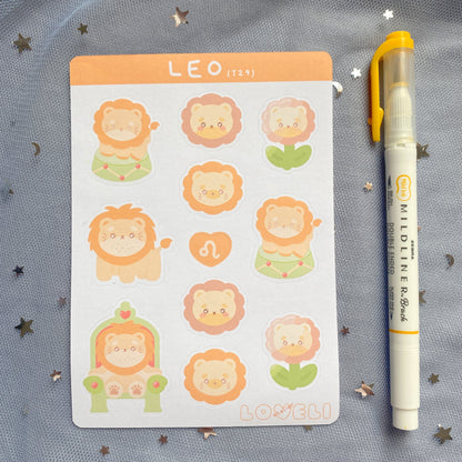 Leo Lion Stickers
