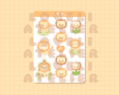 Leo Lion Stickers