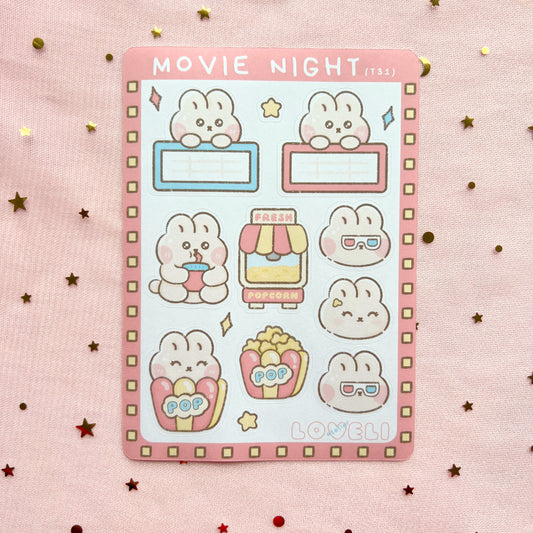 Movie Night Stickers