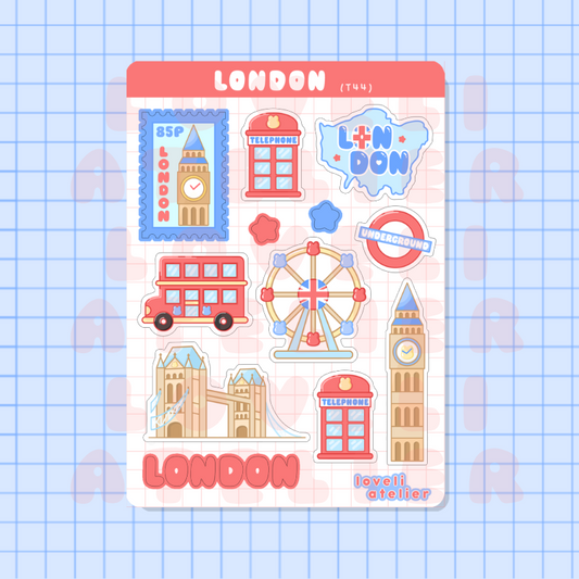 London Travel Stickers