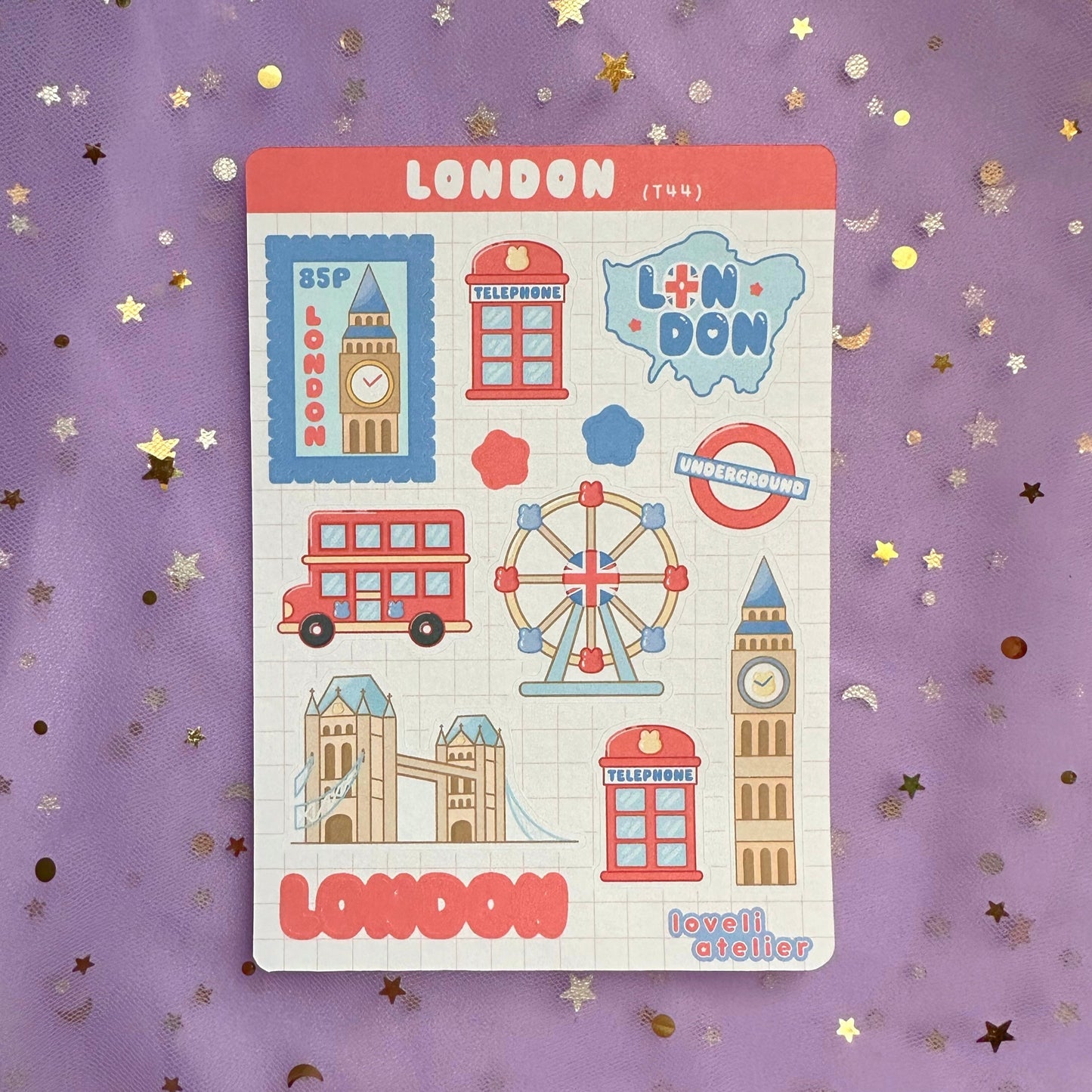London Travel Stickers