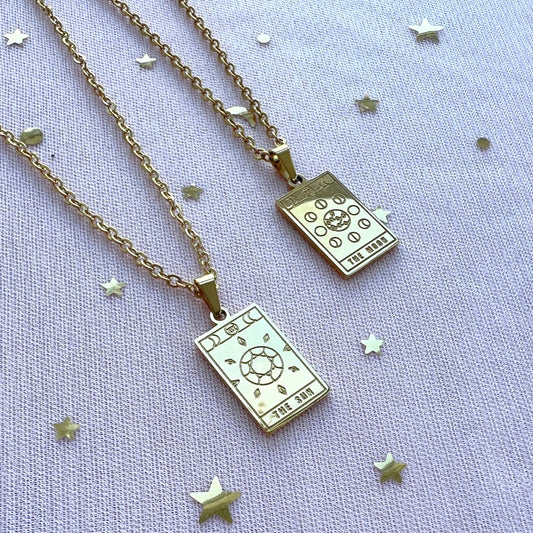 The Sun & The Moon Tarot Necklace