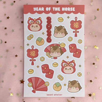Year of the Horse Lunar New Year Stickers