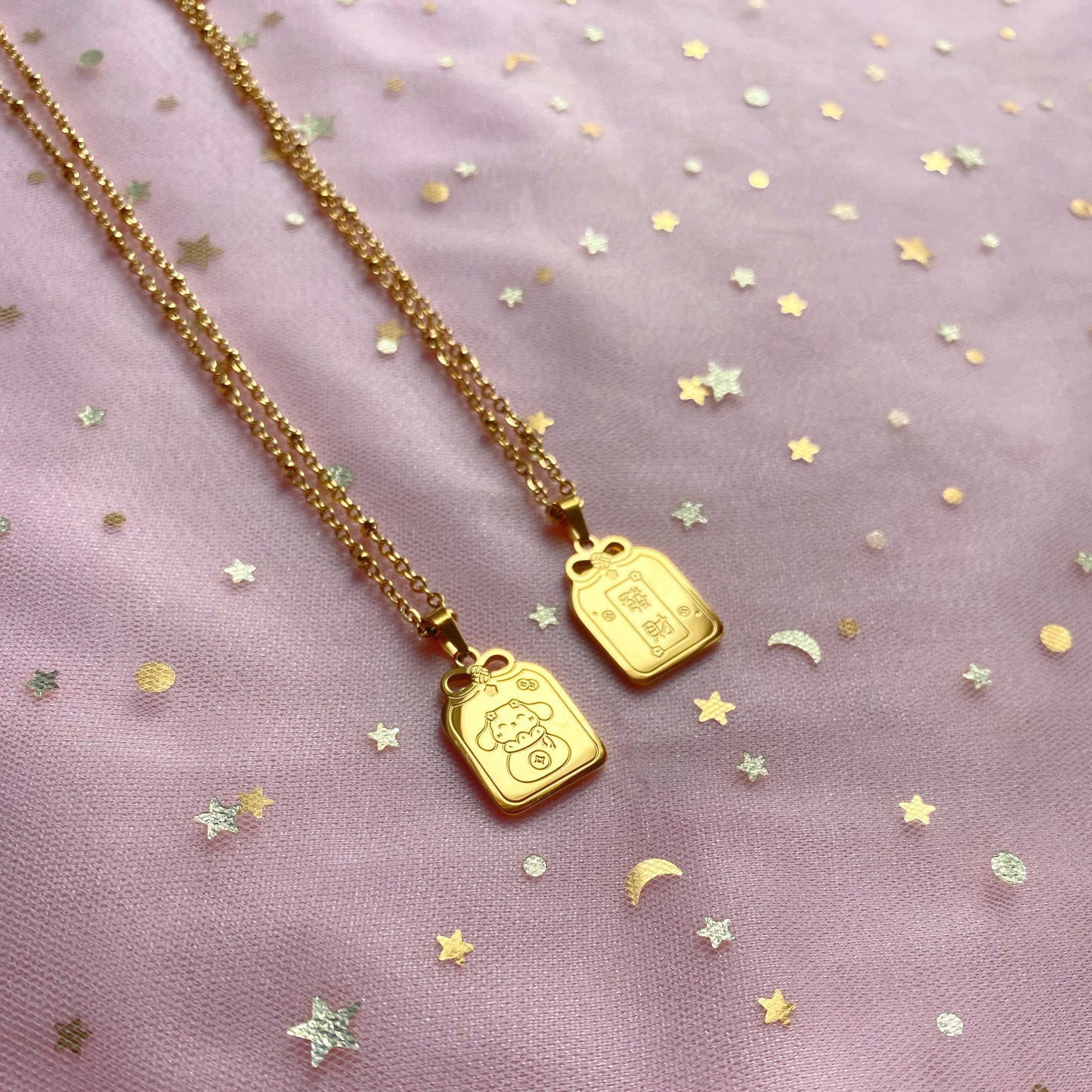 Lucky Dog Omamori Zodiac Necklace