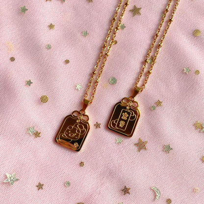 Lucky Pig Omamori Zodiac Necklace