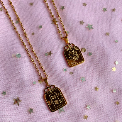 Lucky Dragon Omamori Zodiac Necklace