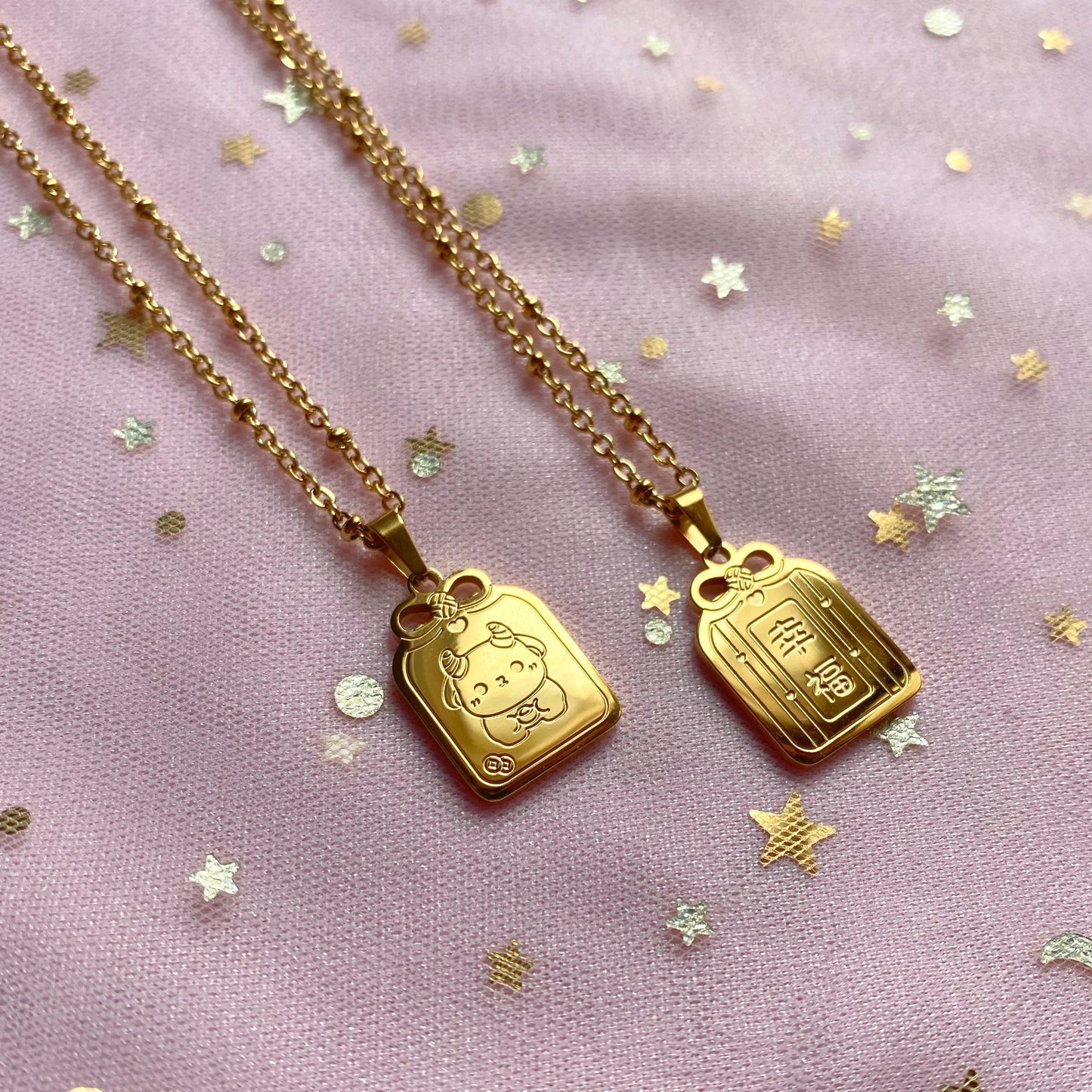 Lucky Goat/Sheep Omamori Zodiac Necklace