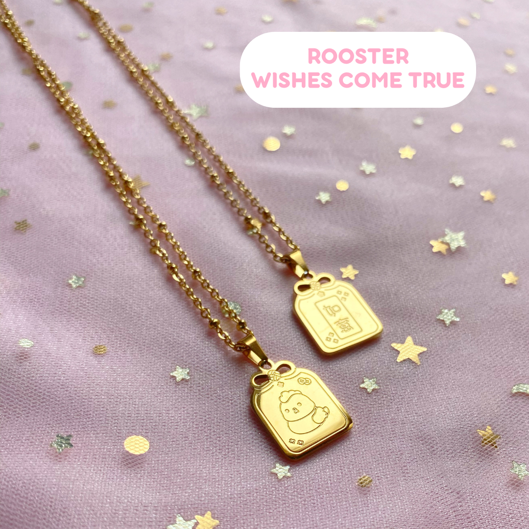 Lucky Rooster Omamori Zodiac Necklace