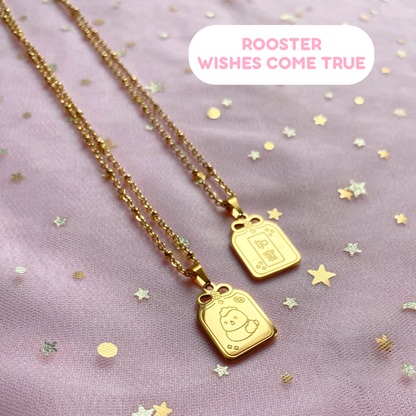 Lucky Rooster Omamori Zodiac Necklace